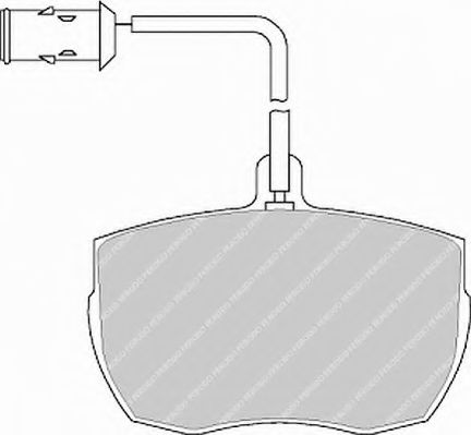 Imagine set placute frana,frana disc FERODO FVR656