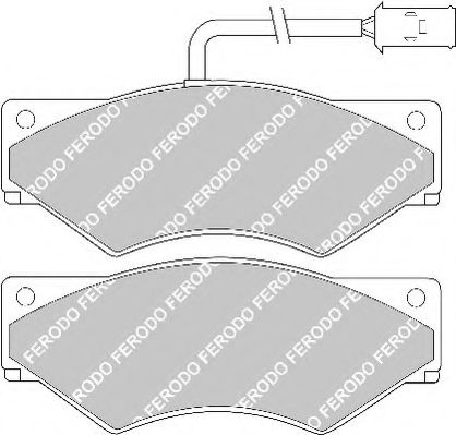 Imagine set placute frana,frana disc FERODO FVR852