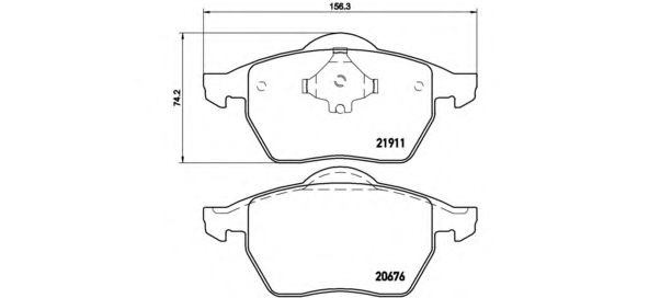 Imagine Set placute frana de performanta BREMBO 07.B314.27