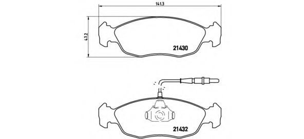 Imagine Set placute frana de performanta BREMBO 07.B314.37