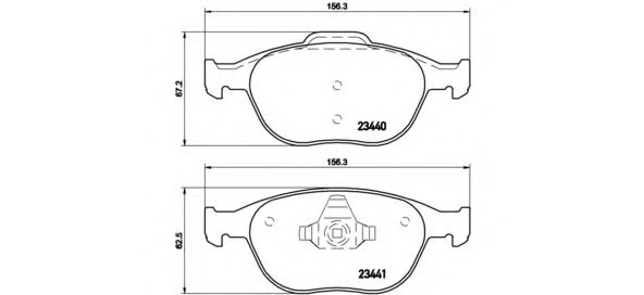 Imagine Set placute frana de performanta BREMBO 07.B314.42