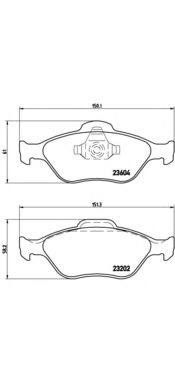 Imagine Set placute frana de performanta BREMBO 07.B314.43