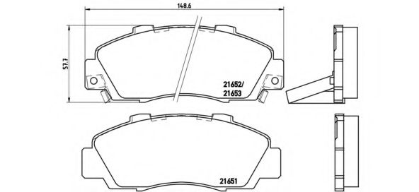 Imagine Set placute frana de performanta BREMBO 07.B314.44