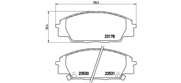 Imagine Set placute frana de performanta BREMBO 07.B314.45