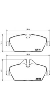 Imagine Set placute frana de performanta BREMBO 07.B314.47