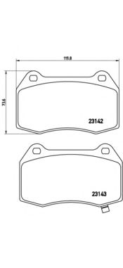 Imagine Set placute frana de performanta BREMBO 07.B314.49