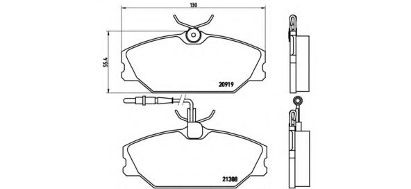 Imagine Set placute frana de performanta BREMBO 07.B314.50