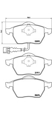 Imagine Set placute frana de performanta BREMBO 07.B314.54