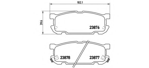 Imagine Set placute frana de performanta BREMBO 07.B315.08