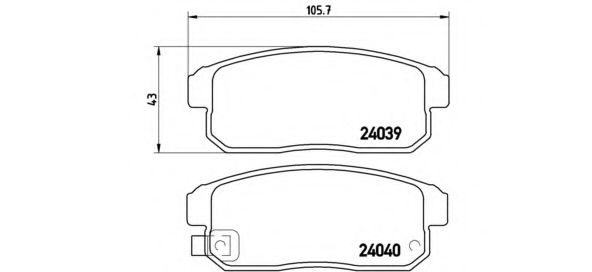 Imagine Set placute frana de performanta BREMBO 07.B315.09