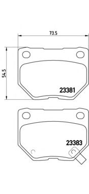 Imagine Set placute frana de performanta BREMBO 07.B315.19