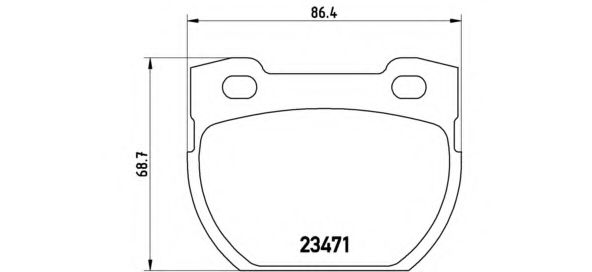 Imagine Set placute frana de performanta BREMBO 07.B315.29