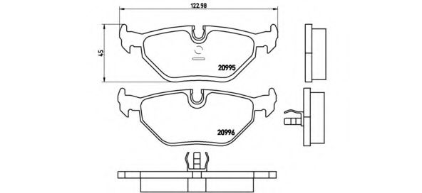 Imagine Set placute frana de performanta BREMBO 07.B315.35