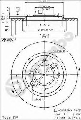 Imagine Disc frana BREMBO 08.2467.10