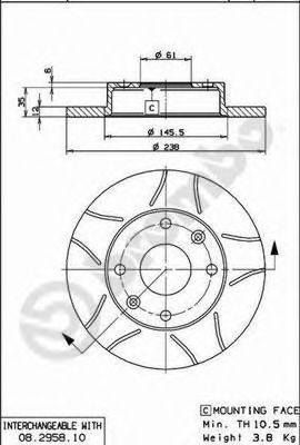 Imagine Disc frana BREMBO 08.2958.75