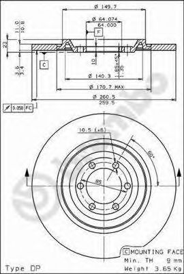 Imagine Disc frana BREMBO 08.3210.10