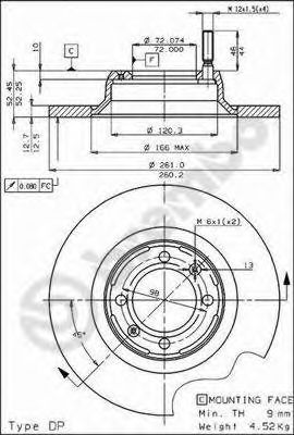 Imagine Disc frana BREMBO 08.4070.10