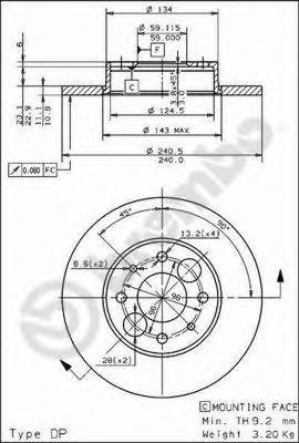 Imagine Disc frana BREMBO 08.4917.20