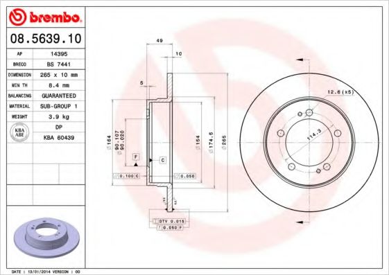 Imagine Disc frana BREMBO 08.5639.10