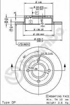 Imagine Disc frana BREMBO 08.6903.14