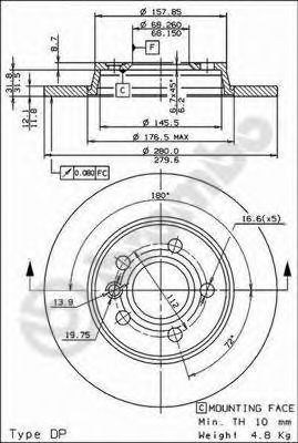 Imagine Disc frana BREMBO 08.7288.14