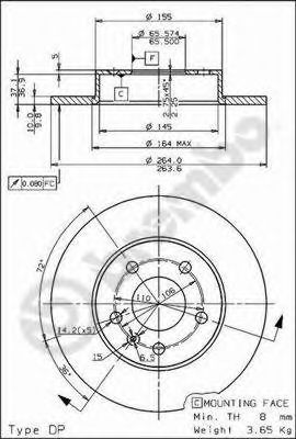 Imagine Disc frana BREMBO 08.7627.75