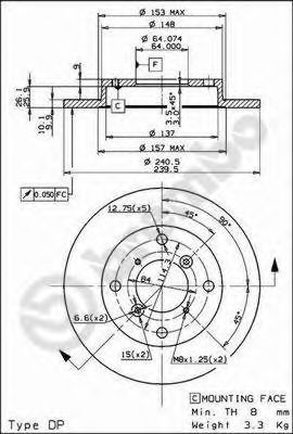 Imagine Disc frana BREMBO 08.9082.10