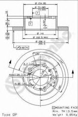 Imagine Disc frana BREMBO 08.9601.14