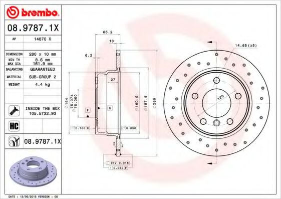 Imagine Disc frana BREMBO 08.9787.1X