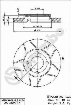 Imagine Disc frana BREMBO 09.4765.75