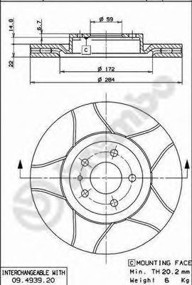 Imagine Disc frana BREMBO 09.4939.76