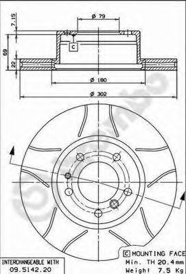 Imagine Disc frana BREMBO 09.5142.76