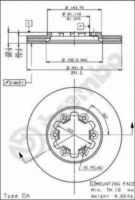 Imagine Disc frana BREMBO 09.5232.10