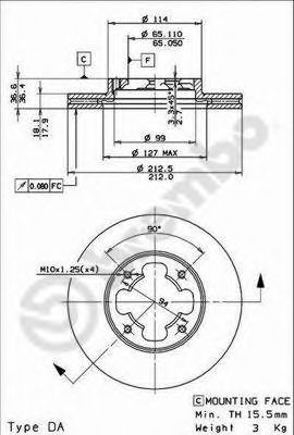 Imagine Disc frana BREMBO 09.5867.10