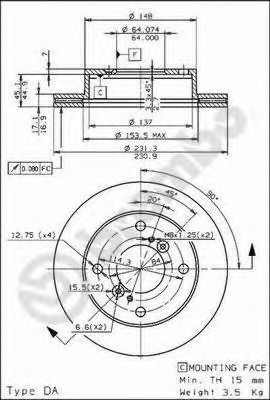 Imagine Disc frana BREMBO 09.6741.10