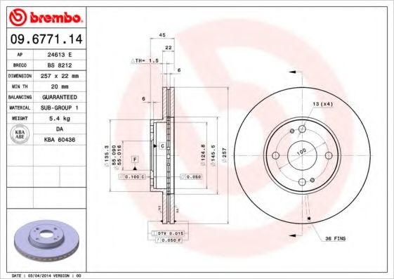 Imagine Disc frana BREMBO 09.6771.14