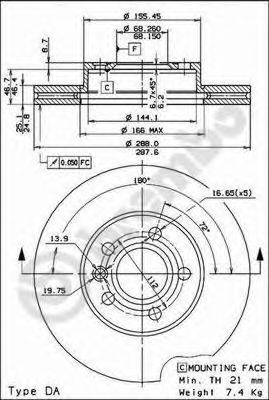 Imagine Disc frana BREMBO 09.6934.11