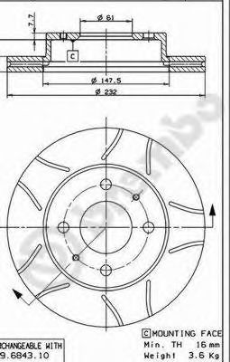 Imagine Disc frana BREMBO 09.6943.75