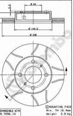 Imagine Disc frana BREMBO 09.7056.75