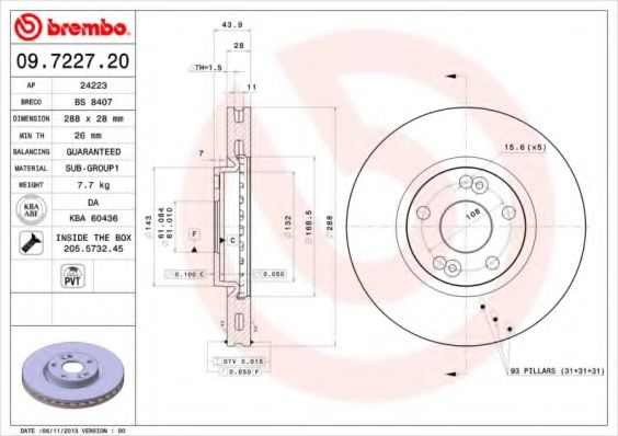 Imagine Disc frana BREMBO 09.7227.20