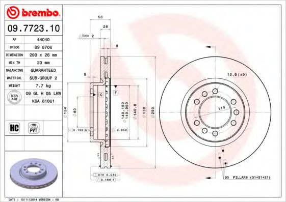 Imagine Disc frana BREMBO 09.7723.10