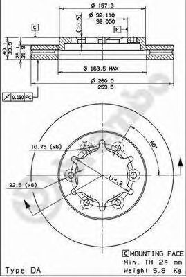 Imagine Disc frana BREMBO 09.8066.14