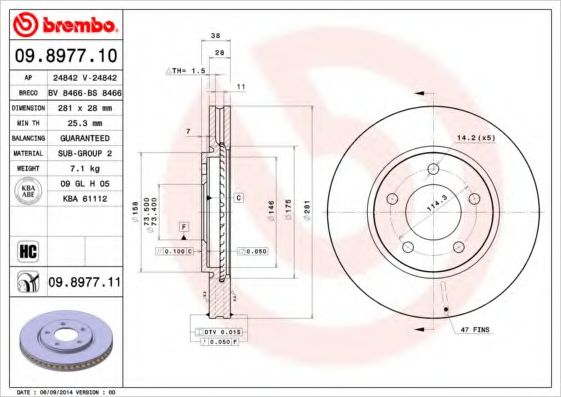 Imagine Disc frana BREMBO 09.8977.10