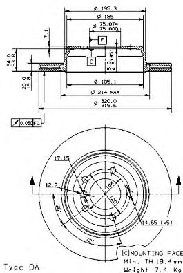 Imagine Disc frana BREMBO 09.9425.11