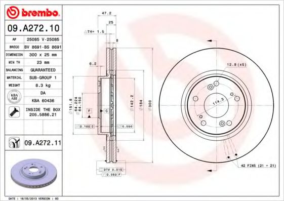 Imagine Disc frana BREMBO 09.A272.10