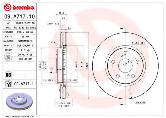 Imagine Disc frana BREMBO 09.A717.11