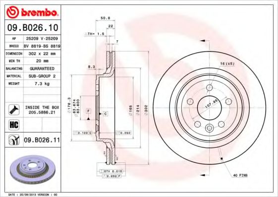 Imagine Disc frana BREMBO 09.B026.10