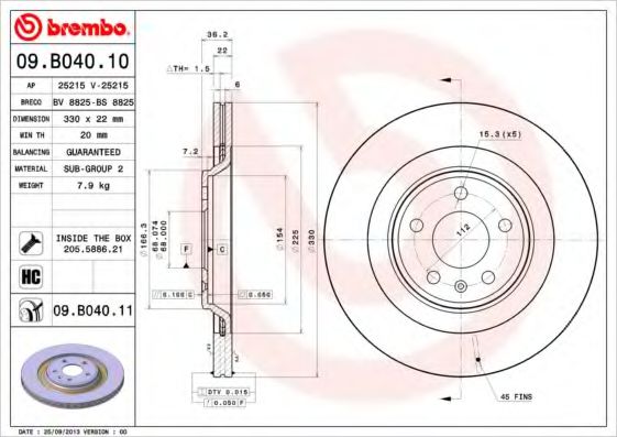 Imagine Disc frana BREMBO 09.B040.10