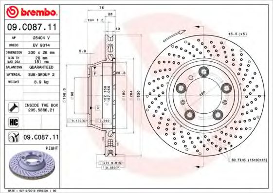 Imagine Disc frana BREMBO 09.C087.11