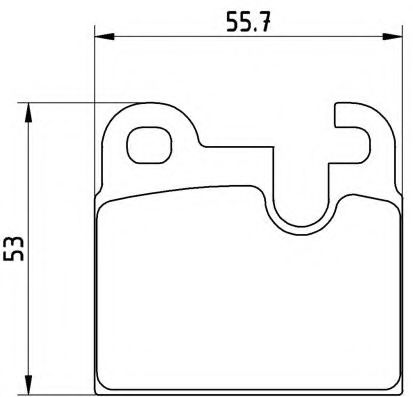 Imagine set placute frana,frana disc BREMBO P 06 004